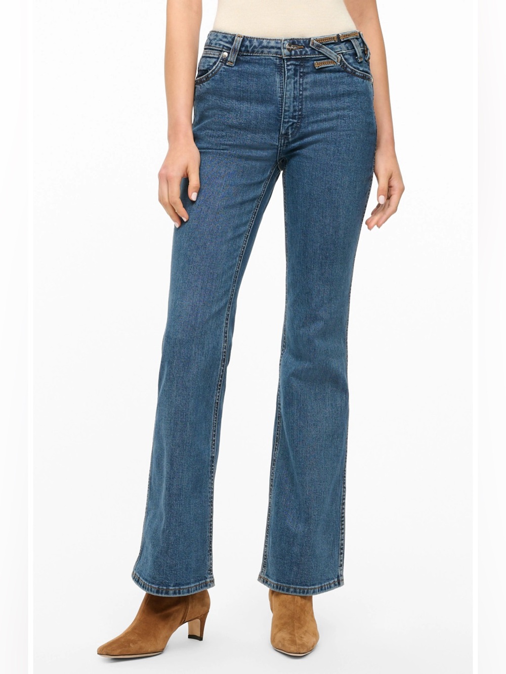 STAUD x Wrangler the Must Jeans in Indigo Wash 30x32